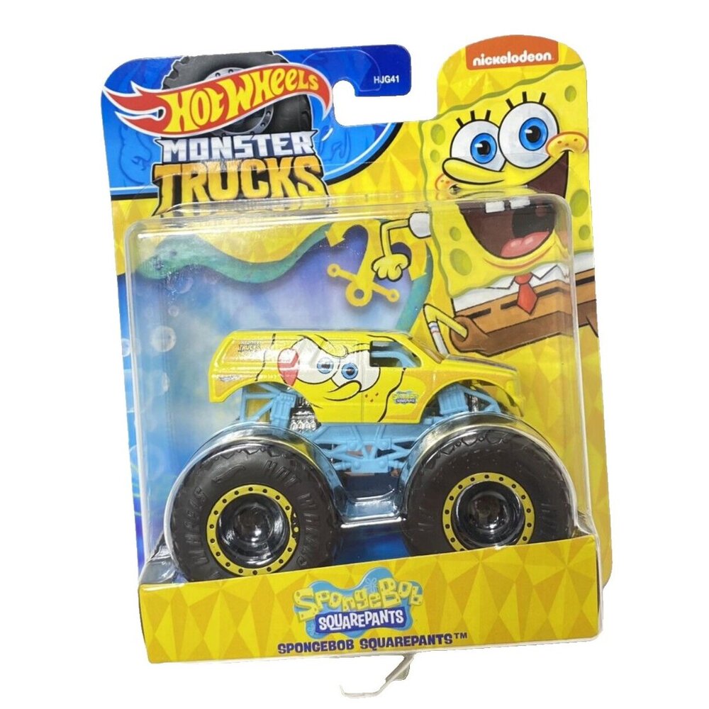 Spongbob Squarepants Hot Wheels Monster Trucks Nickelodeon Spongebob Truck New